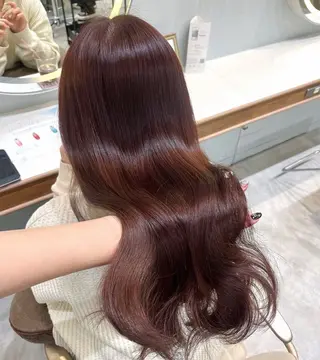 ロング カラー グレージュ┆うる艶 ┆ゆうはのヘアスタイル