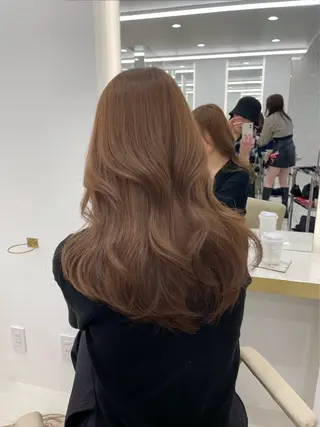 ロング カラー 韓国風レイヤー/ 島原　由璃のヘアスタイル