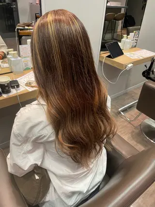 ロング カラー 艶カラー💙/狩野 遥のヘアスタイル