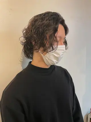 パーマ メンズ h a k u 大倉 卓人のヘアスタイル