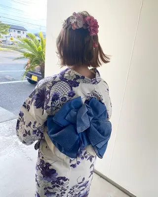 ヘアアレンジ 青とそら いしざかのヘアスタイル