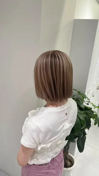 ショート カラー 髪質改善/レイヤー 兼折楓馬のヘアスタイル