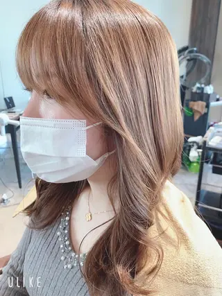 ロング 本格韓国ヘア🇰🇷 【uni】キューさんのヘアスタイル