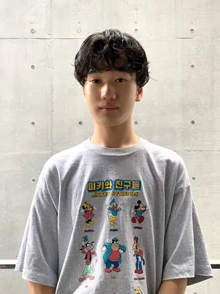 ショート パーマ メンズ おしゃれパーマ メンズ特化/みーまんのヘアスタイル