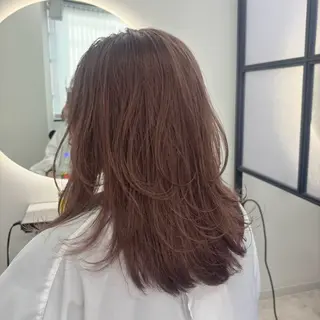 セミロング カラー Ren. 🦋デザインカラーのヘアスタイル