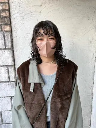 ミディアム パーマ お任せヘア☘️☘️ 及川渚のヘアスタイル