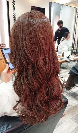 ロング カラー ACROあべの店所属・艶カラー/インナー /グラデ/大西小百合のヘアスタイル