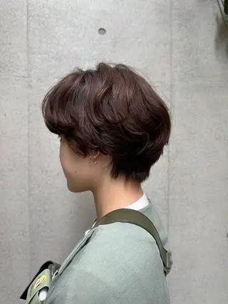 ショート パーマ 似合わせカット /パーマ岡本淳平のヘアスタイル
