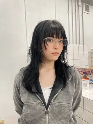 セミロング カラー 関 京磨のヘアスタイル