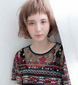 ショート ✂︎hiroカットと 縮毛矯正とカラー✂︎のヘアスタイル