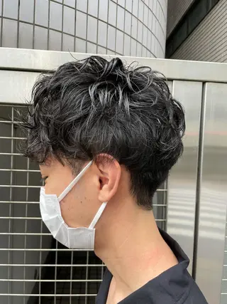 ショート パーマ メンズ 【メンズ縮毛矯正】 田中秀斗のヘアスタイル