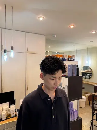 パーマ メンズ 中村 空のヘアスタイル