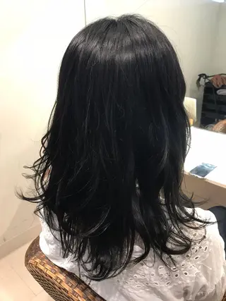 セミロング カラー 【大人艶カラー🌿】 中畑リョウのヘアスタイル