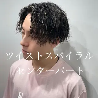 ミディアム パーマ メンズ 💈メンズパーマ💈 ナカザワ リョウのヘアスタイル