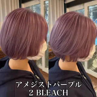 ショート カラー 四日市/縮毛矯正/ ダメージレスカラーのヘアスタイル