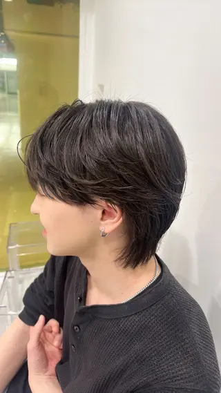 ショート ハイトーン🌈メンズ カット♡Machanのヘアスタイル