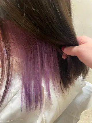 ミディアム カラー 佐藤 由依/透明感カラーのヘアスタイル