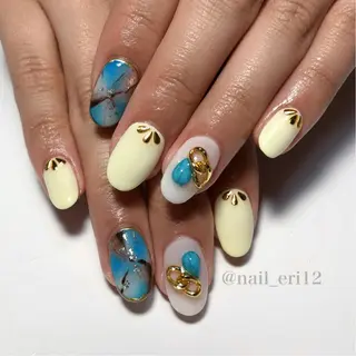 ミディアム ネイル nail salon &e eriのネイルデザイン