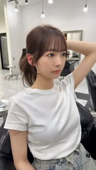 DEAN岡崎所属・DEAN AYAのヘアスタイル