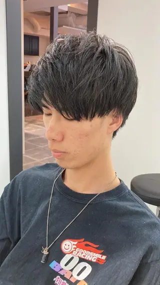 ショート メンズ CHELSEA  梅田所属・OKADA/メンズ /カット/眉/縮毛のヘアスタイル