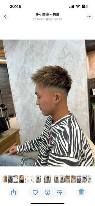 カラー Shimazaki Yojiのヘアスタイル