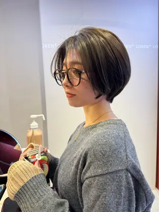 ミディアム LOREN＋透明感 オリーブhirokoのヘアスタイル
