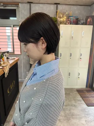 ショート C’LD hair produce /シールドヘア所属・モテ髪/ボブ/ショー ト/アダチフウトのヘアスタイル