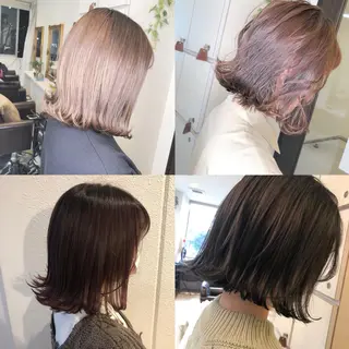 ミディアム カラー ヘアアレンジ 平原 ミレイのヘアスタイル