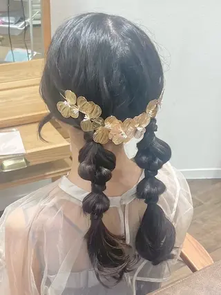 ヘアアレンジ 寒色/ブルーブラック 🐺❄️/ yuu.のヘアスタイル