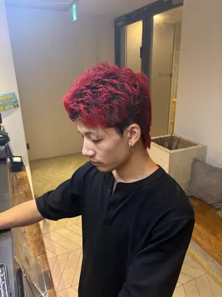メンズ La fith hair　pur茶屋町店所属・momoka/茶屋町 /艶髪カラーのヘアスタイル