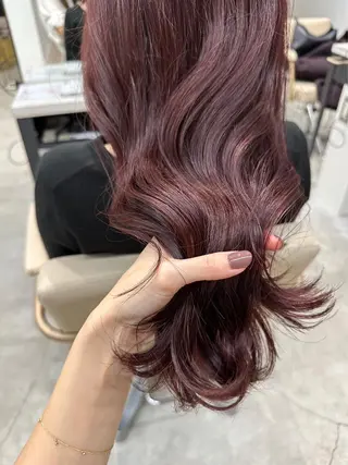 セミロング カラー ブリーチなしカラー 🤍　Mihanaのヘアスタイル