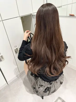 ロング カラー 韓国ハッシュカット/ 新宿/髪質改善/岡崎のヘアスタイル