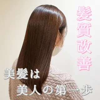 セミロング カラー 美髪⭐︎髪質改善 井上　康司のヘアスタイル