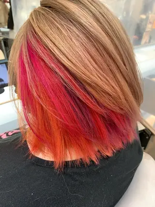 ミディアム カラー ✂️小顔カット✂️ 山本有紀のヘアスタイル