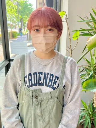 ショート カラー メンズパーマ/ ハイトーン/古川晴輝のヘアスタイル