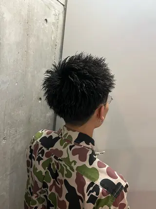 ショート カラー パーマ メンズ 🔥メンズ 特化🔥菊水皐暉🔥のヘアスタイル