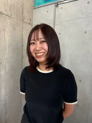 ミディアム カラー ドアベルヘアリビング所属・加藤志保 🎗️🫧モデル募集のヘアスタイル
