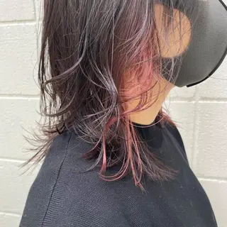 ミディアム カラー rikako ✩ 大宮hips.*のヘアスタイル