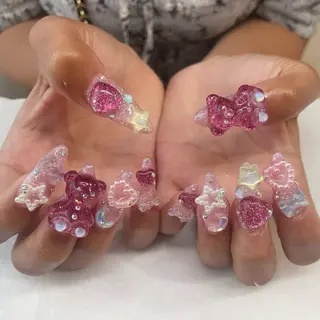 ネイル 💎🐰 saki. m 🐰💎のネイルデザイン