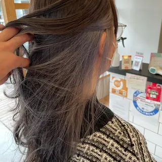 セミロング カラー ヘアアレンジ 🎗秋山勇 /三宮指名No.1のヘアスタイル