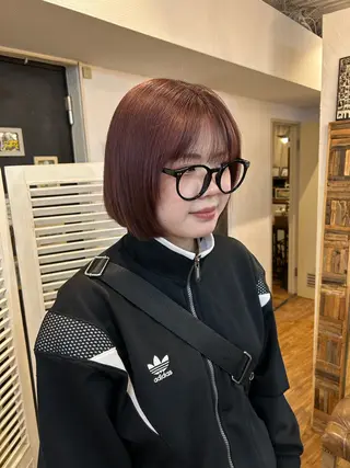 ショート カラー ヘアアレンジ 180° OneEightyDegrees 中目黒所属・Himari 【パーソナルカラー】のヘアスタイル
