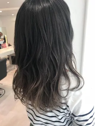 セミロング カラー 韓国ヘア🇰🇷/ レイヤーカット✂︎のヘアスタイル