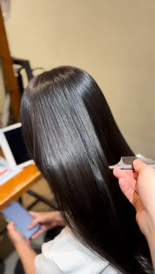 ミディアム 髪質改善 縮毛矯正・清水天空のヘアスタイル