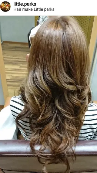 ロング カラー パーマ ヘアアレンジ メンズ キッズ ネイル little parks所属・. ＳＨＩＯのヘアスタイル