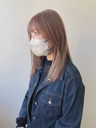 ミディアム カラー スギヤマ ショウゴのヘアスタイル