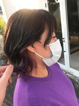 ミディアム 下條 真のヘアスタイル