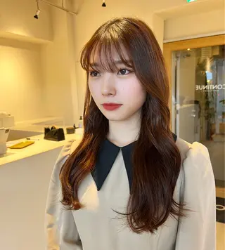 ロング カラー ヘアアレンジ 表参道/kozue/ 艶髪/髪質改善のヘアスタイル