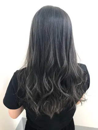 セミロング カラー OFF YUYAのヘアスタイル