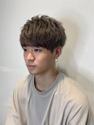 ショート メンズ wカラー 指名No1かけるのヘアスタイル