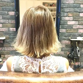 ショート ミディアム カラー olga所属・松尾謙佑【ハイライト LEDエクステ】のヘアスタイル